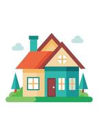 art of Home on white background vector
