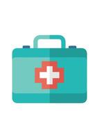 art of first aid box on white background vector