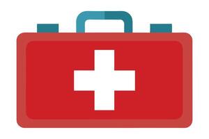 art of first aid box on white background vector