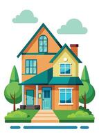 art of Home on white background vector