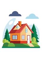 art of Home on white background vector