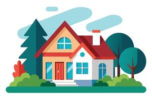 art of Home on white background vector