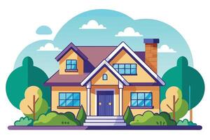 art of Home on white background vector