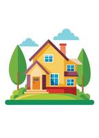 art of Home on white background vector