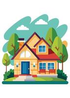 art of Home on white background vector