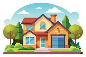 art of Home on white background vector