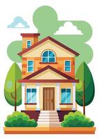 art of Home on white background vector