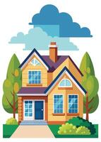 art of Home on white background vector