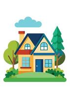 art of Home on white background vector