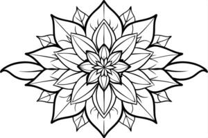 One line art of the Flower drawing Abstract minimal continuous line art wall decor vector