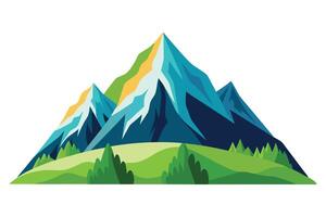 Abstract minimal mountain vector