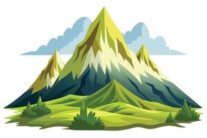 Abstract minimal mountain vector