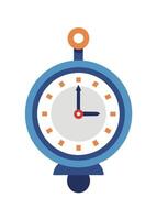 Art of clock on white background vector