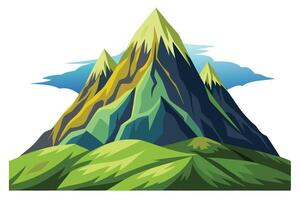 Abstract minimal mountain vector
