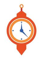 Art of clock on white background vector