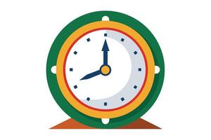 Art of clock on white background vector