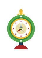 Art of clock on white background vector