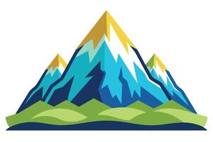 Abstract minimal mountain vector