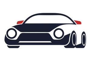 Art of Bus on white background vector