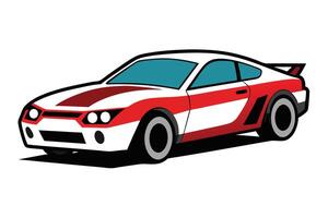 Art of Bus on white background vector
