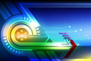 Abstract technology Abstract blue background vector