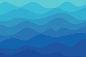 Blue background, gradient waves vector