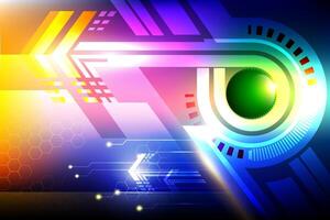 Abstract background, arrow symbol, future technology vector
