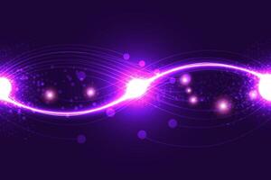 Abstract technology purple glowing background vector