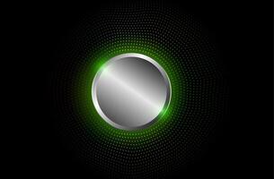 Abstract technology background. Silver circle buttons. vector