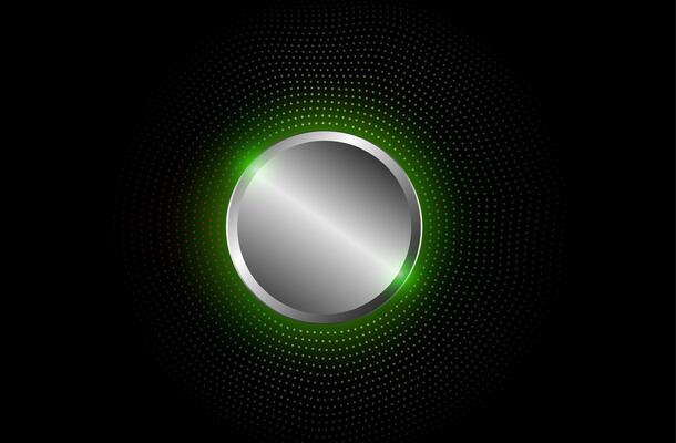 Abstract technology background. Silver circle buttons.
