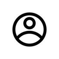 user icon design line style vector