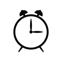 alarm clock icon design isolated on white background vector