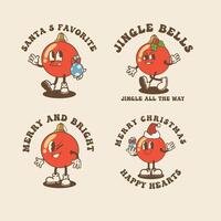 Christmas Box Vintage Collection is suitable for t-shirts, graphic elements to celebrate Christmas vector