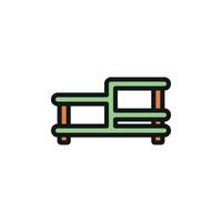 Coffee table icon design templates simple and modern vector