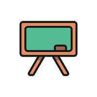 Blackboard Colored pencils icon design templates simple and modern concept vector
