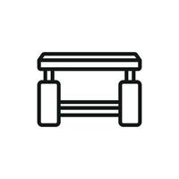 Coffee table icon design templates simple and modern vector