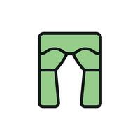 Curtains blinds icon design templates simple and modern vector