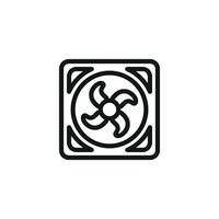Fan icon design templates simple and modern vector