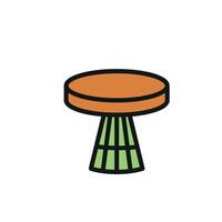 Coffee table icon design templates simple and modern vector