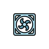 Fan icon design templates simple and modern vector