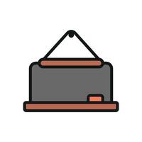 Blackboard Colored pencils icon design templates simple and modern concept vector