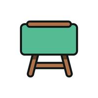 Blackboard Colored pencils icon design templates simple and modern concept vector