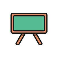 Blackboard Colored pencils icon design templates simple and modern concept vector