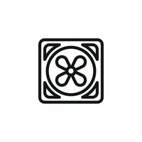 Fan icon design templates simple and modern vector