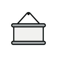 Blackboard Colored pencils icon design templates simple and modern concept vector