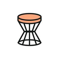 Coffee table icon design templates simple and modern vector