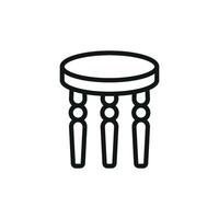 Coffee table icon design templates simple and modern vector