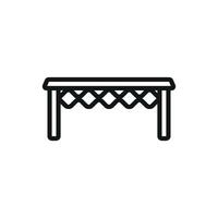 Coffee table icon design templates simple and modern vector