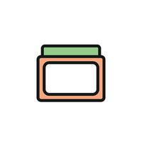 Coffee table icon design templates simple and modern vector