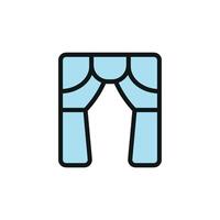 Curtains blinds icon design templates simple and modern vector